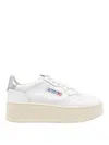 Autry White Medialist Platform Sneakers In White