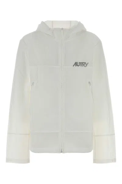 AUTRY WHITE NYLON WINDBREAKER