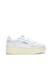 Autry White Platform Sneakers In Multi