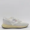 Autry 'reelwind' Grey Low Top Sneakers With Logo Patch On Tongue And Side