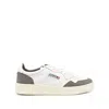 Autry Low Sneaker With Contrast Panels And Perforated Detailing In White