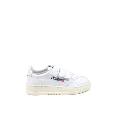 Autry Kids Medalist Perforated Sneakers In White