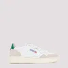 AUTRY WHITE SUEDE LEATHER MEDALIST GREEN SNEAKERS