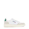 AUTRY WHITE SUEDE LEATHER MEDALIST GREEN SNEAKERS