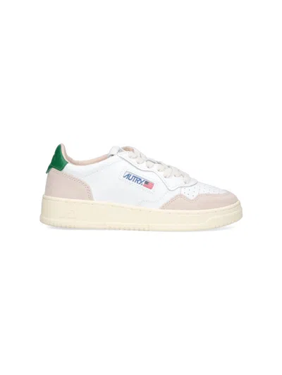 Autry White Suede Overlays Low-top Sneakers