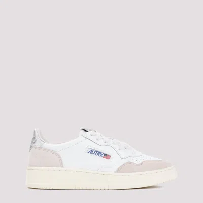 Autry Medalist Suede Sneakers In White