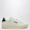 Autry Medalist White Low Top Sneakers With Contrasting Heel Tab In Leather Woman In Multi