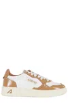 Autry White/caramel Medalist Low Women Sneakers In White