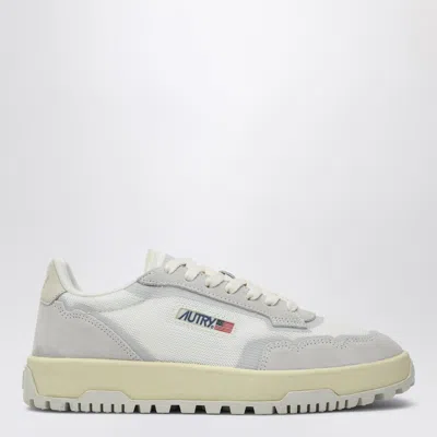 AUTRY AUTRY WHITE/GREY LEATHER AND MESH LOW CLC TRAINER