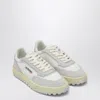 Autry White/grey Leather And Mesh Low Clc Trainer