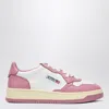 Autry Low-top Sneakers With Textured Panels And Chunky Sole In Pink