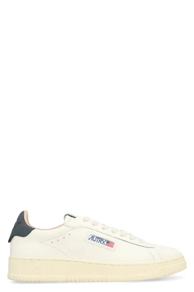 Autry White/space Dallas Sneakers In Leather