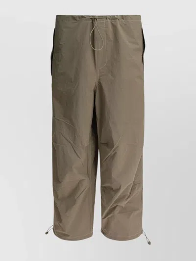 Autry Wide Leg Trousers Back Pocket In Green