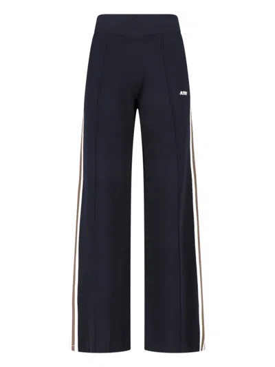 Autry Wide-leg Track Trousers In Black