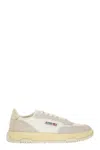 Autry Wildpace Low Sneakers In White Mesh And Suede
