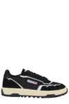 Autry Wildpace Nubuck And Rubber-trimmed Suede And Mesh Sneakers In Black