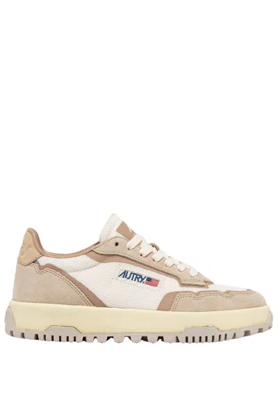 Autry Wildpace Low Dragon Nabuk In Beige