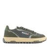Autry Wildpace Nubuck And Rubber-trimmed Suede And Mesh Sneakers In Green