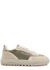 Autry Wildpace Low Panelled Ripstop Sneakers In White And Green