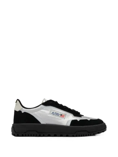 Autry Wildpace Low Panelled Sneakers In Red