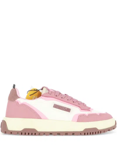 Autry Wildpace Low Platform Sneakers In Pink