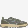 Autry Wildpace Nubuck And Rubber-trimmed Suede And Mesh Sneakers In Green