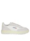 Autry Wildpace Low Sneakers In White Mesh And Suede In White