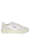 Autry Wildpace Low Sneakers In White Mesh And Suede In White