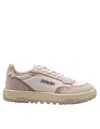 Autry Sneakers Wildpace Low In Mesh E Suede In White/sand