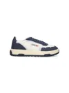 Autry Contemporary Low Top Sneakers With Contrast Panels In Blue
