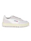 Autry Wildpace Low Sneakers In White Mesh And Suede