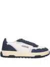 Autry Contemporary Low Top Sneakers With Contrast Panels In Blue