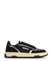Autry Wildpace Nubuck And Rubber-trimmed Suede And Mesh Sneakers In Black