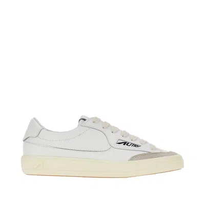 Autry Windscape Low Leather Sneakers In White