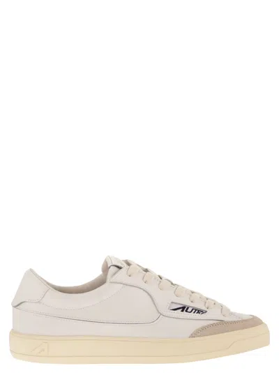 AUTRY AUTRY WINDSCAPE LOW - LEATHER TRAINERS WITH SUEDE INSERTS
