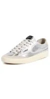 Autry Windscape Low Silver Canvas Suede Cow Leather Rubber Sneakers In Gray