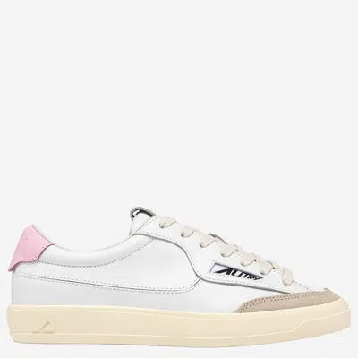 Autry Windscape Low Pink Leather Nylon Rubber Sneakers In Multi