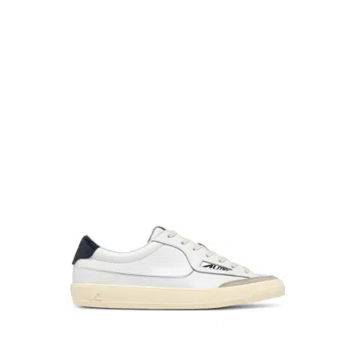 Autry Windscape Low Leather Sneakers In White