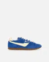 Autry 'windspin Low' Blue Sneaker With Logo On The Side And On The Heel