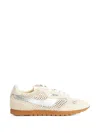 Autry Beige Windspin Perforated Suede Sneakers In Neutral