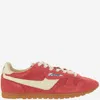 Autry Windspin Sneakers In Suede And Parrot Leather And Rutabaga