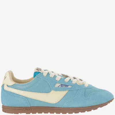 Autry Windspin Suede And Leather Low-top Sneakers In Multi