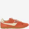 Autry Windspin Low Red Sneaker With Logo On The Side And On The Heel In Suede Man In Orange