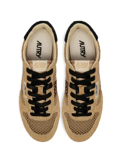 Autry Windspin Sneakers Animal Print Mesh Rubber In Multi
