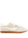 Autry 'windspin Low' Beige Sneaker With Logo On The Side And On The Heel In Suede Man In Neutral