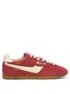 Autry Windspin Sneakers In Suede And Parrot Leather And Rutabaga In Red