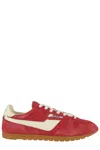 Autry Windspin Sneakers In Suede And Parrot Leather And Rutabaga In Red