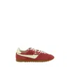 Autry Windspin Sneakers In Suede And Parrot Leather And Rutabaga In Red