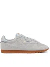 Autry Windspin Low Suede Sneakers With Ultra-flat Sole In Grey
