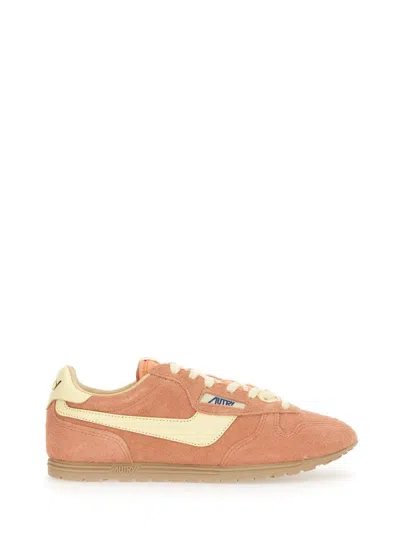 Autry Windspin Low Sneaker In Orange